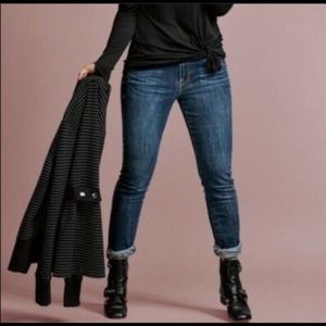 CAbi Curvy Skinny Jeans size 10 dark wash EUC
